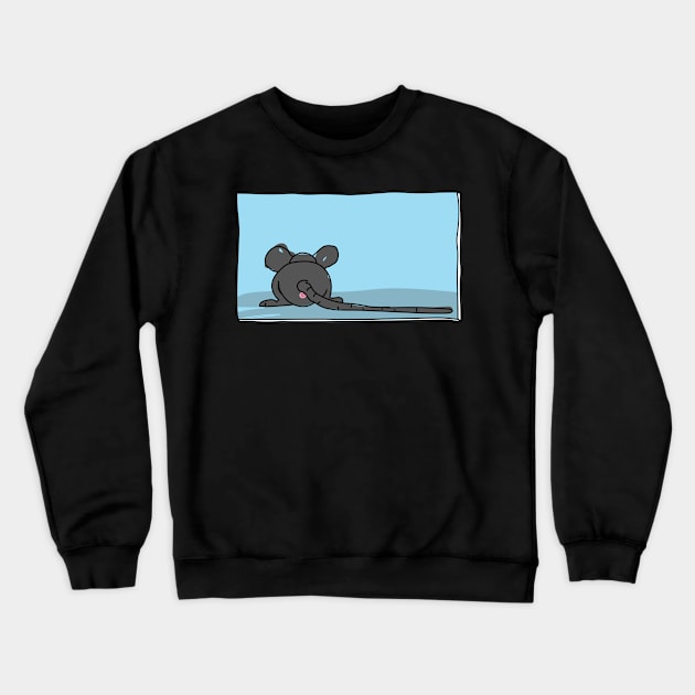 Butts Butts Butts - Mouse Crewneck Sweatshirt by duckandbear